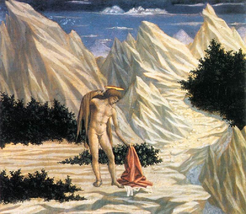 DOMENICO VENEZIANO St John in the Wilderness (predella 2) cfd Germany oil painting art